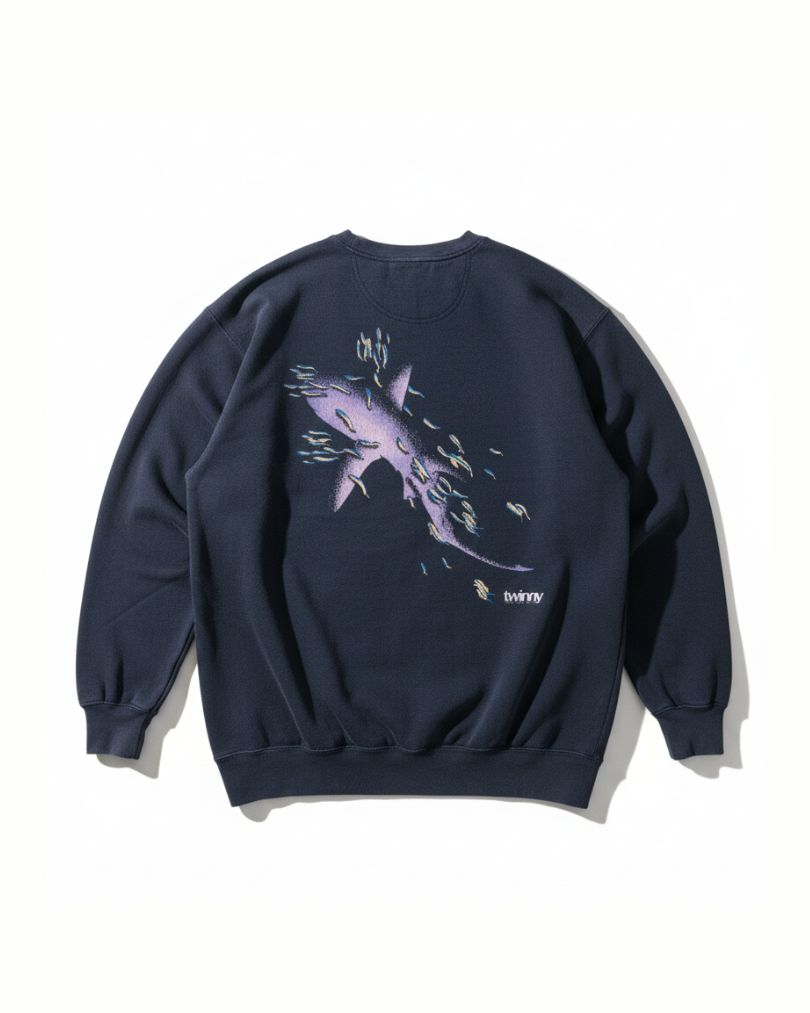 SHANK スウェット SHARK BIG SWEAT Shark Sweatshirt – Twinny